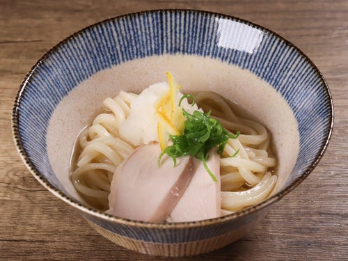 極み蒸し鶏の冷やしゆず塩うどん